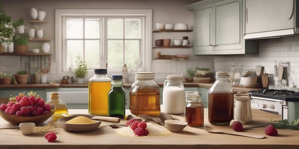 natural sweeteners in a kitchen